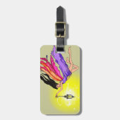 Ggloeiende lantaarns bagagelabel (Voorkant verticaal)