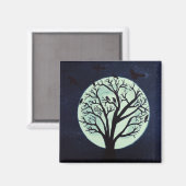 Ggloeiende maan met Oude Boom en Kraaien Magneet (Voorkant / Achterkant)