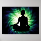 Ggloeiende Meditation Ardha Poster (Voorkant)