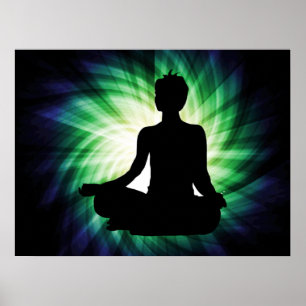 Ggloeiende Meditation Ardha Poster