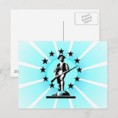 Ggloeiende Minuteman Briefkaart (Voorkant / Achterkant)