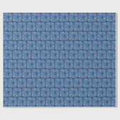 Ggloeiende motorenstut en schitterende blauwe moto cadeaupapier (Vlak)