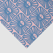 Ggloeiende motorenstut en schitterende blauwe moto tissuepapier (Detail)