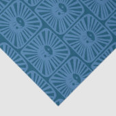 Ggloeiende motorenstut en schitterende blauwe moto tissuepapier (Detail)