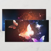 Ggloeiende nachtvlinders aankondiging (Voorkant / Achterkant)