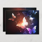 Ggloeiende nachtvlinders aankondiging (Voorkant / Achterkant)