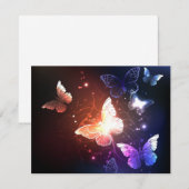 Ggloeiende nachtvlinders aankondiging (Voorkant / Achterkant)