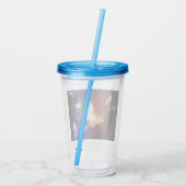 Ggloeiende nachtvlinders acryl drinkbeker (Achterkant)