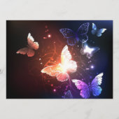 Ggloeiende nachtvlinders advieskaart (Voorkant)