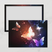 Ggloeiende nachtvlinders advieskaart (Voorkant / Achterkant)