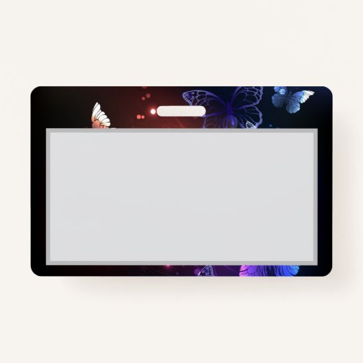 Ggloeiende nachtvlinders badge (Voorkant)