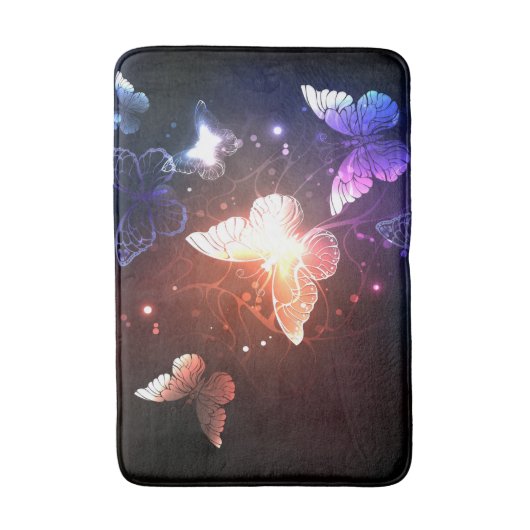 Ggloeiende nachtvlinders badmat (Voorkant Verticaal)