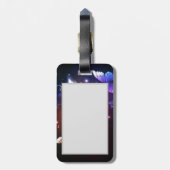 Ggloeiende nachtvlinders bagagelabel (Achterkant verticaal)