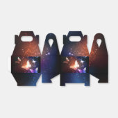 Ggloeiende nachtvlinders bedankdoosjes (Uitgevouwen)