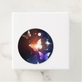 Ggloeiende nachtvlinders bedankjes labels (In situ)