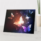 Ggloeiende nachtvlinders bedankkaart (Voorkant)