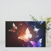 Ggloeiende nachtvlinders briefpapier (Staand voorkant)