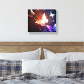 Ggloeiende nachtvlinders canvas afdruk (Insitu (Slaapkamer))