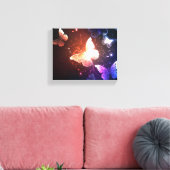 Ggloeiende nachtvlinders canvas afdruk (Insitu (Woonkamer))