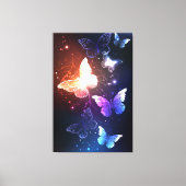 Ggloeiende nachtvlinders canvas afdruk (Voorkant)