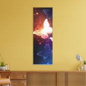 Ggloeiende nachtvlinders canvas afdruk (Insitu (Woonkamer))