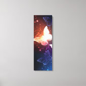 Ggloeiende nachtvlinders canvas afdruk (Voorkant)