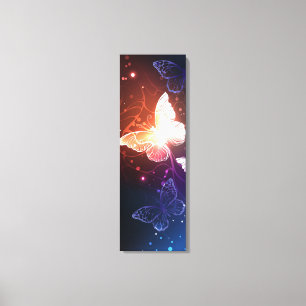 Ggloeiende nachtvlinders canvas afdruk