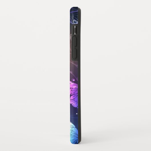 Ggloeiende nachtvlinders Case-Mate iPhone case (Achterkant/links)