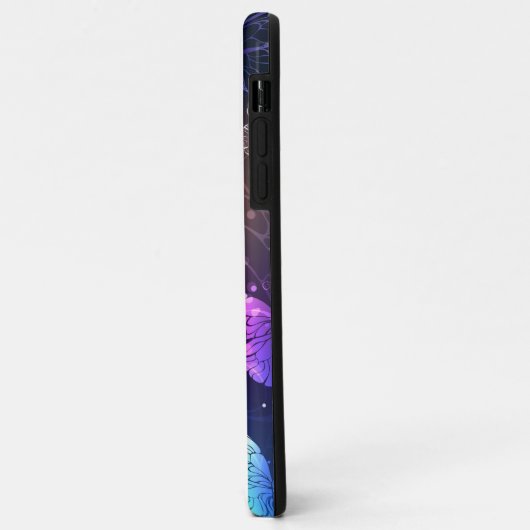 Ggloeiende nachtvlinders Case-Mate iPhone case (Achterkant/links)