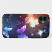 Ggloeiende nachtvlinders Case-Mate iPhone case (Achterkant (horizontaal))