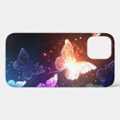 Ggloeiende nachtvlinders Case-Mate iPhone case (Achterkant (horizontaal))