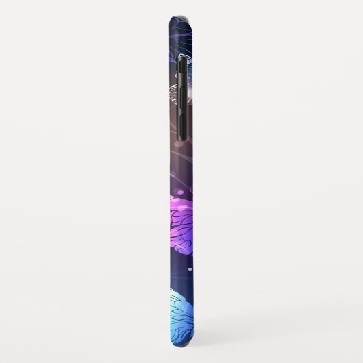 Ggloeiende nachtvlinders Case-Mate iPhone case (Achterkant/links)