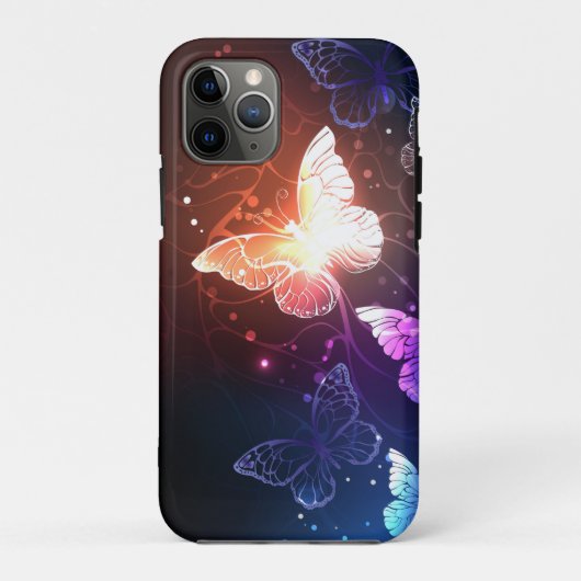 Ggloeiende nachtvlinders Case-Mate iPhone case (Achterkant)