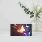 Ggloeiende nachtvlinders contactkaartje (Staand voorkant)