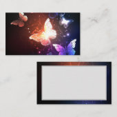 Ggloeiende nachtvlinders contactkaartje (Voorkant / Achterkant)