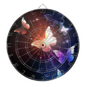 Ggloeiende nachtvlinders dartbord (Voorkant)