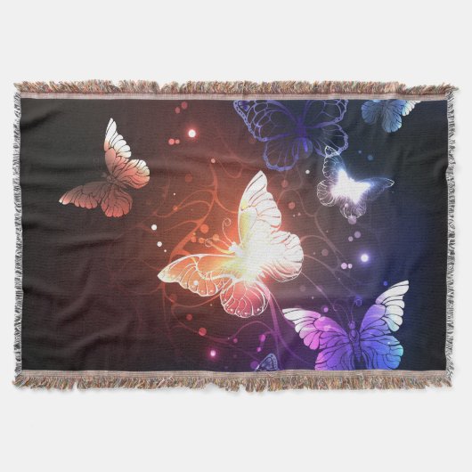 Ggloeiende nachtvlinders deken (Voorkant)