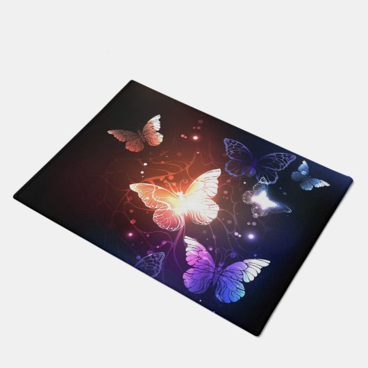 Ggloeiende nachtvlinders deurmat (Schuin)