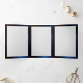 Ggloeiende nachtvlinders drieluik wenskaart (Binnen)