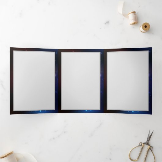 Ggloeiende nachtvlinders drieluik wenskaart (Binnen)