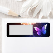 Ggloeiende nachtvlinders etiket (Insitu)