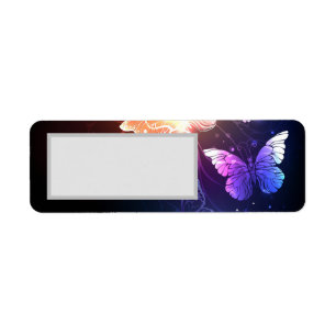 Ggloeiende nachtvlinders etiket