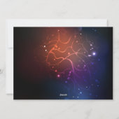 Ggloeiende nachtvlinders feestdagenkaart (Achterkant)