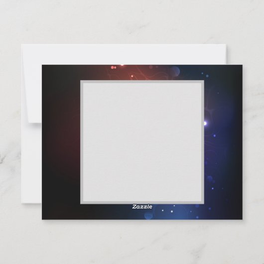 Ggloeiende nachtvlinders feestdagenkaart (Achterkant)