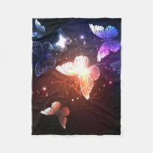 Ggloeiende nachtvlinders fleece deken (Voorkant)