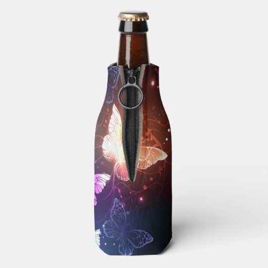 Ggloeiende nachtvlinders flesjeskoeler (Fles Achterkant)
