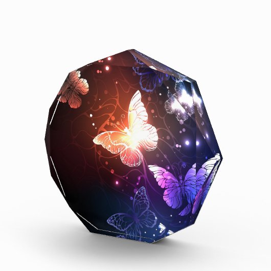 Ggloeiende nachtvlinders fotoblokken (Rechts)