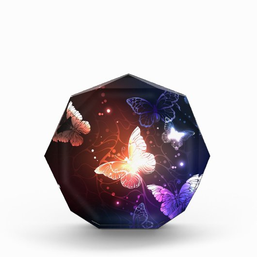 Ggloeiende nachtvlinders fotoblokken (Voorkant)