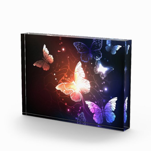 Ggloeiende nachtvlinders fotoblokken (Rechts)