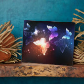 Ggloeiende nachtvlinders fotoplaat (Zijkant)